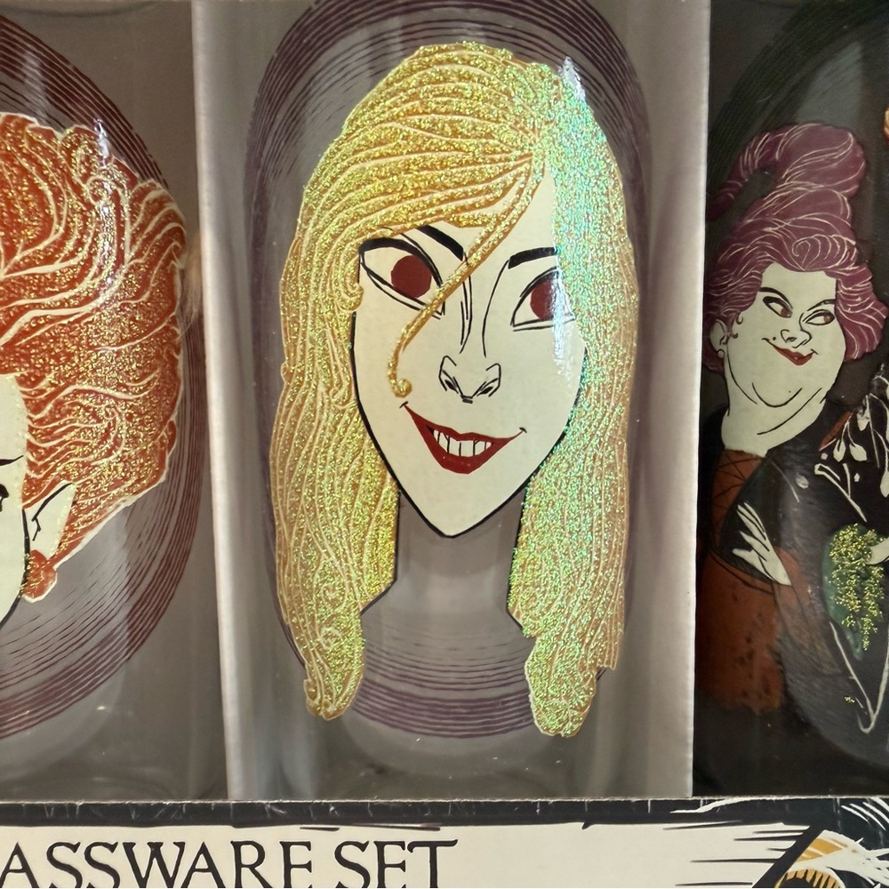 Spooky Disney Hocus Pocus Collectible Cup Set - 4 Pack, Brand New in Box! - Picture 5 of 6